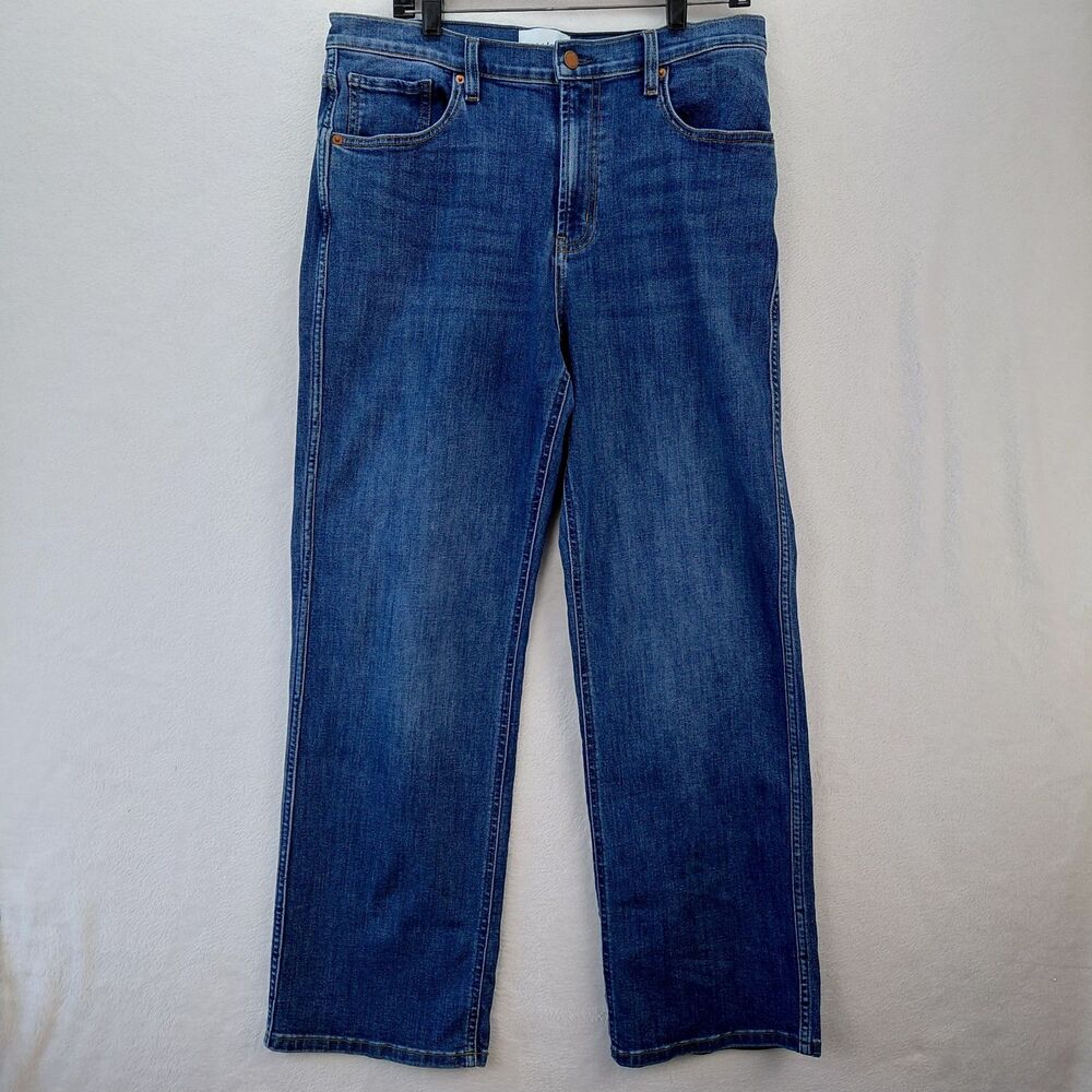 DUER Jeans Womens 31x31 Blue Performance Denim High Rise Straight Leg Stretch